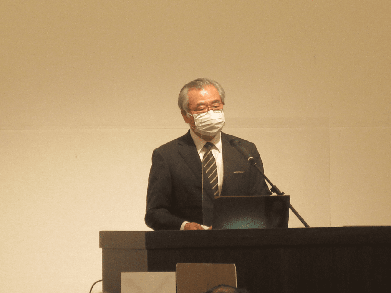 松延会長によるあいさつ