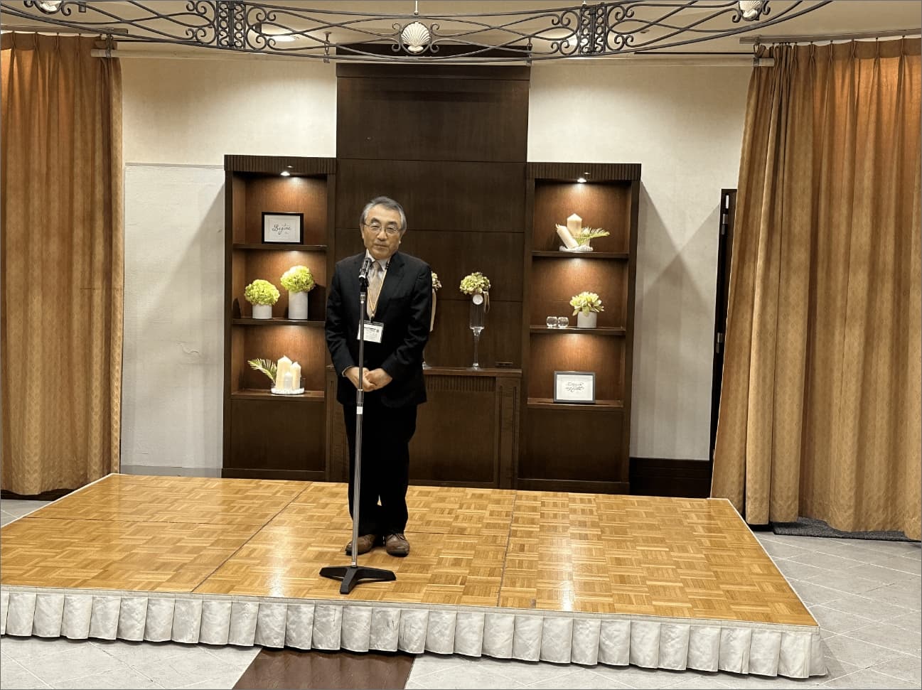 山下監事によるスピーチ